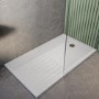 1400 x 900mm Chrome Walk in Shower Enclosure Suite with Toilet and Basin - Corvus
