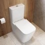 1400 x 900mm Chrome Walk in Shower Enclosure Suite with Toilet and Basin - Corvus