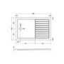 1400 x 900mm Chrome Walk in Shower Enclosure Suite with Toilet and Basin - Corvus