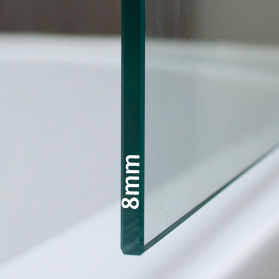 2300mm Chrome Double Shower Screen for Wet Room & Walk In Shower – Corvus