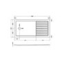 1600x800mm Chrome Walk-In Shower Screen Enclosure with 300mm Hinged Flipper Return Panel and Shower Tray – Corvus