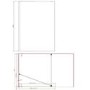 1100mm Chrome Shower Screen for Wet Room & Walk In Shower with 300mm Hinged Flipper Return Panel – Corvus