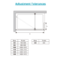 1400mm Chrome Shower Screen for Wet Room & Walk In Shower with 300mm Hinged Flipper Return Panel – Corvus