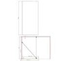 1400 x 900mm Black Walk in Shower Enclosure Suite with Toilet and Basin - Corvus