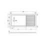 1600 x 800mm Black Walk in Shower Enclosure Suite with Toilet and Basin - Corvus