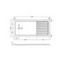 1700 x 800mm Black Walk in Shower Enclosure Suite with Toilet and Basin - Corvus