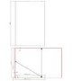 1000mm Black Shower Screen for Wet Room & Walk In Shower with 300mm Hinged Flipper Return Panel – Corvus