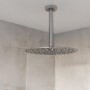Chrome 1 Outlet Ceiling Mounted Thermostatic Mixer Shower Set - Flow