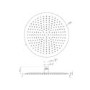 Flow Concealed Round 1 Outlet Shower Valve with 300mm Ultra Slim Shower Head and Wall Arm