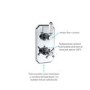 Chrome 1 Outlet Ceiling Mounted Thermostatic Mixer Shower Set - Cambridge