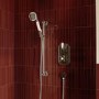 Chrome 1 Outlet Thermostatic Mixer Shower Set with Slide Rail Kit - Cambridge