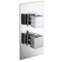 Chrome 2 Outlet Shower Bundle With Shower Head & Bath Spout - Zana