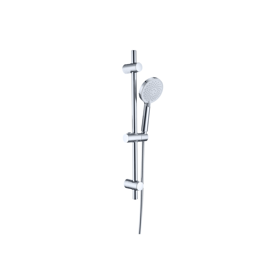 Chrome 2 Outlet Ceiling Mounted Thermostatic Mixer Shower Set with Hand Shower - Flow