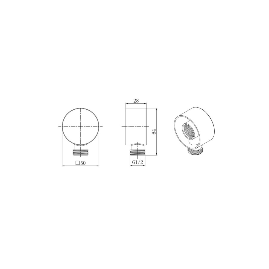 Chrome 2 Outlet Ceiling Mounted Thermostatic Mixer Shower Set with Hand Shower - Flow