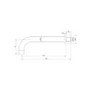 Chrome 2 Outlet Thermostatic Bath Mixer Shower Set With 300mm Wall Mounted Shower Head and Bath Filler Spout - Arissa