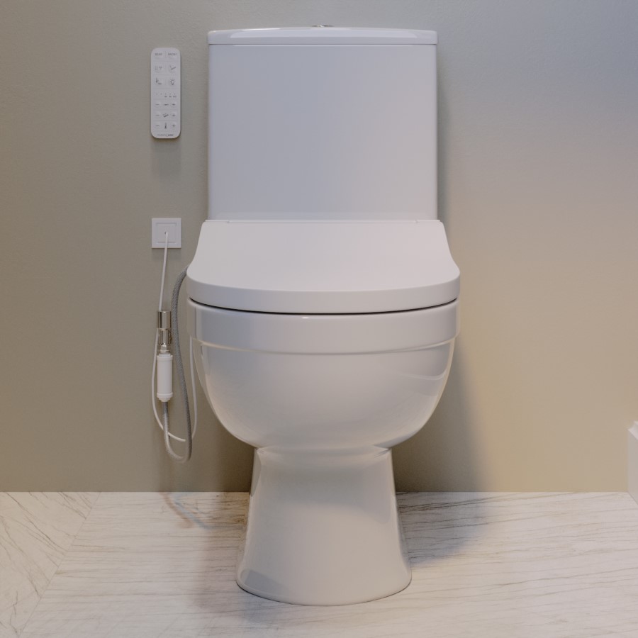 Addison Close Coupled Closed Back Smart Bidet Japanese Toilet with Heated Seat - Purificare