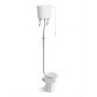 Traditional High Level Short Projection Toilet with Wooden Soft Close Seat - Park Royal