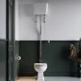 Traditional High Level Short Projection Toilet with Wooden Soft Close Seat - Park Royal