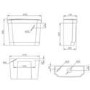 Traditional High Level Short Projection Toilet with Wooden Soft Close Seat - Park Royal