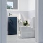 400mm Blue Freestanding Cloakroom Vanity Unit with Basin and Chrome Handle - Ashford