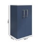 500mm Blue Freestanding Vanity Unit with Basin and Chrome Handles - Ashford