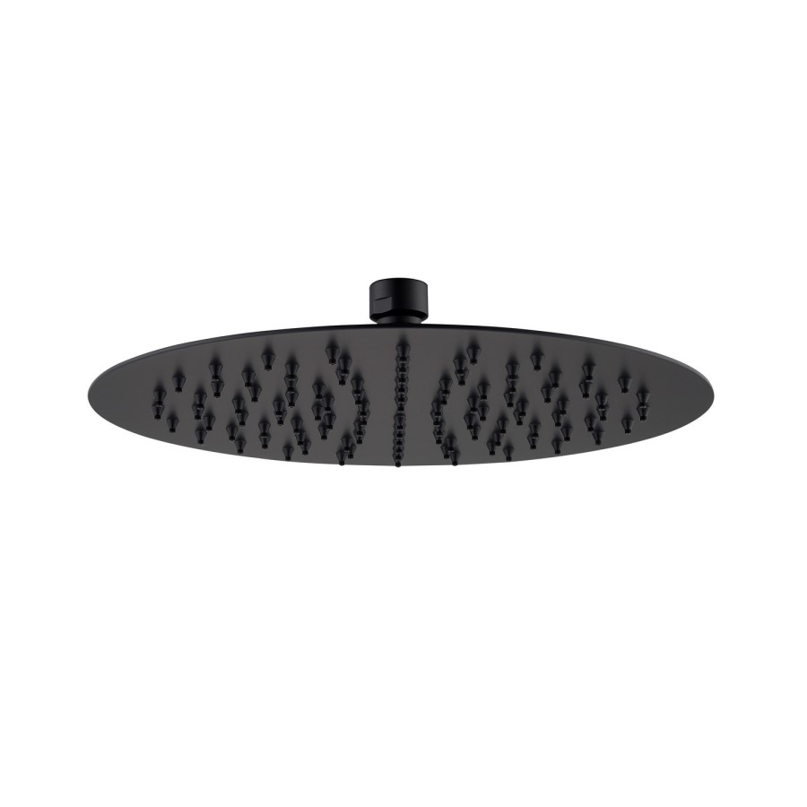 Black 2 Outlet Wall Mounted Thermostatic Mixer Shower Set with Hand Shower - Arissa