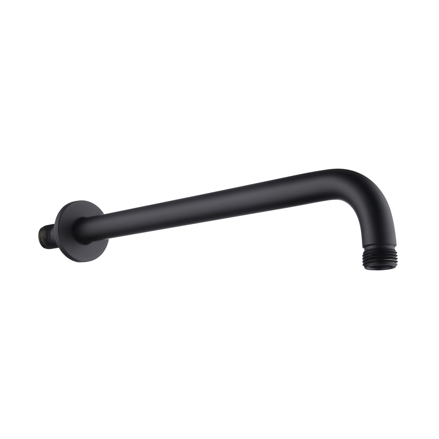 Black 2 Outlet Wall Mounted Thermostatic Mixer Shower Set with Hand Shower - Arissa
