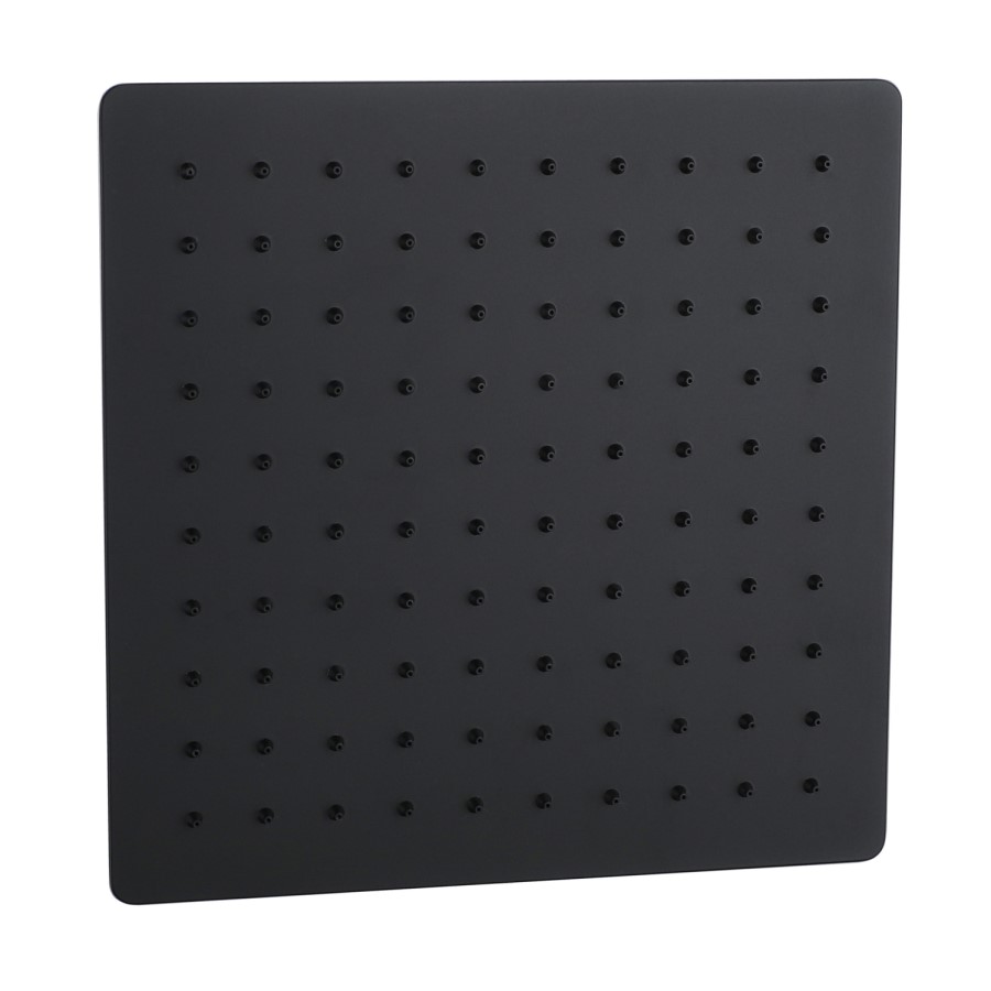 Black 1 Outlet Ceiling Mounted Thermostatic Mixer Shower Set - Zana