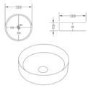 800mm Grey Wall Hung Countertop Vanity Unit with Oak Worktop and Basin - Morella
