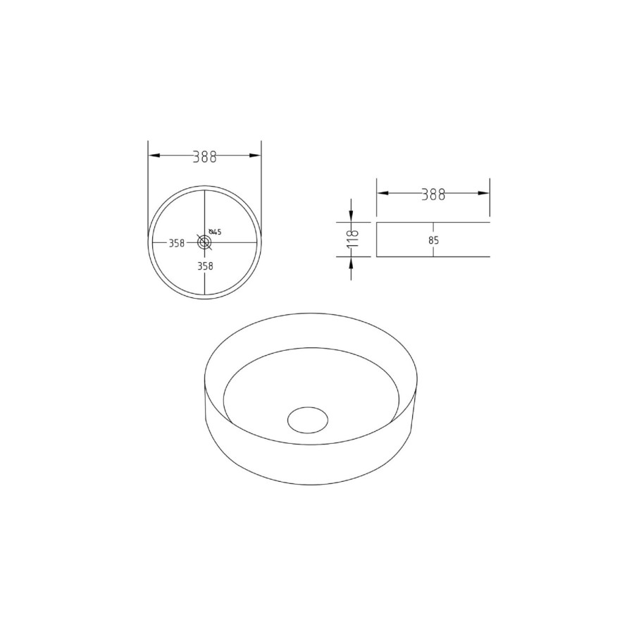 800mm Grey Wall Hung Countertop Vanity Unit with Oak Worktop and Basin - Morella