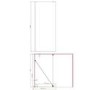 700mm Chrome Shower Screen for Wet Room & Walk In Shower with 300mm Hinged Flipper Return Panel – Corvus