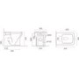 Back to Wall Rimless Toilet and Soft Close Seat - Ashford