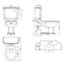 Traditional Freestanding Bath Suite with Toilet & Black Wash Stand with Basin - Helmsley