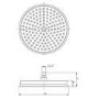 Chrome 1 Outlet Ceiling Mounted Thermostatic Mixer Shower Set - Camden