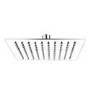 Chrome 2 Outlet Wall Mounted Thermostatic Mixer Shower Set with Hand Shower - Cube