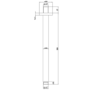 Chrome 2 Outlet Ceiling Mounted Thermostatic Mixer Shower Set with Hand Shower - Cube