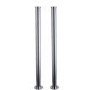 Chrome Freestanding Bath Shower Mixer Tap with Stand Pipes  - Helston