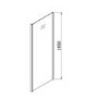 800x800mm Chrome 6mm Glass Square Bi-Fold Shower Enclosure - Carina