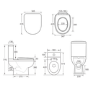 800mm Quadrant Chrome Shower Enclosure Suite with Toilet & Basin - Carina