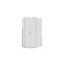 900x760mm Chrome 6mm Glass Left Hand Offset Quadrant Shower Enclosure with Shower Tray - Carina