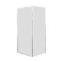 760mm Chrome 6mm Glass Square Hinged Shower Enclosure - Carina