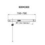 800x760mm Chrome 6mm Glass Rectangular Hinged Shower Enclosure - Carina