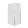 800mm Chrome 6mm Glass Square Hinged Shower Enclosure - Carina