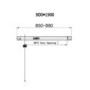 900x760mm Chrome 6mm Glass Rectangular Hinged Shower Enclosure - Carina
