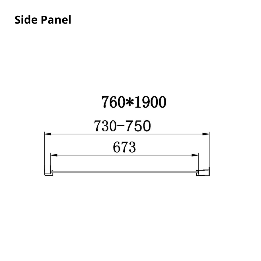 1000x760mm Chrome 6mm Glass Rectangular Sliding Shower Enclosure - Carina