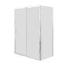 1000x800mm Chrome 6mm Glass Rectangular Shower Enclosure with Shower Tray - Carina