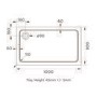 1000x800mm Chrome 6mm Glass Rectangular Shower Enclosure with Shower Tray - Carina