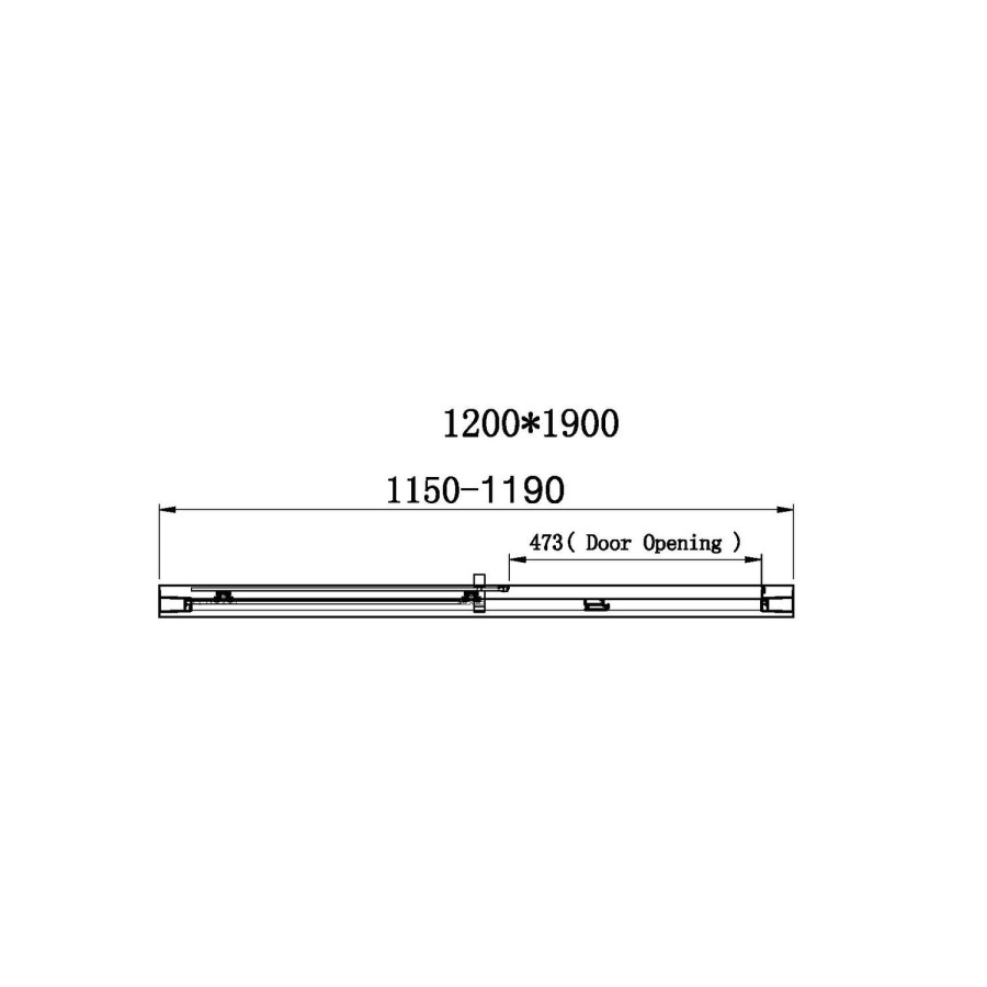 1200x800mm Chrome 6mm Glass Rectangular Sliding Shower Enclosure with Shower Tray - Carina
