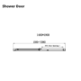 1400x760mm Chrome 6mm Glass Rectangular Sliding Shower Enclosure - Carina