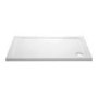1400x800mm Chrome 6mm Glass Rectangular Sliding Shower Enclosure with Shower Tray - Carina